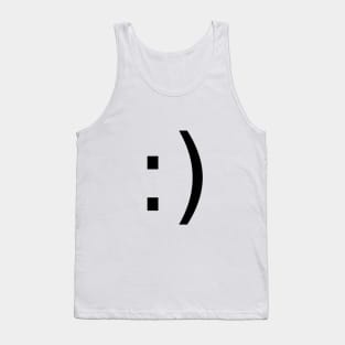 Sideways Smiley Tank Top